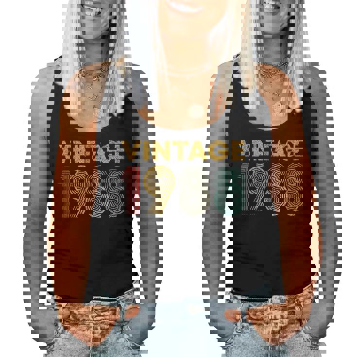 ヴィンテージ 1988 38歳の誕生日プレゼント 男性 女性 38歳 レディースタンクトップ