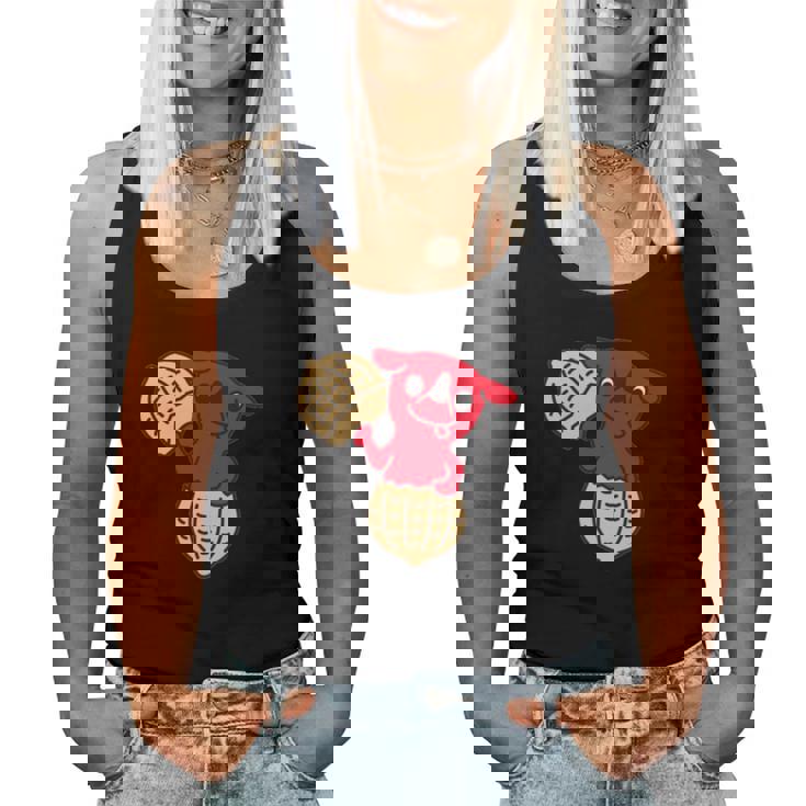 千葉県ご当地キャラと落花生 長袖tシャツ レディースタンクトップ