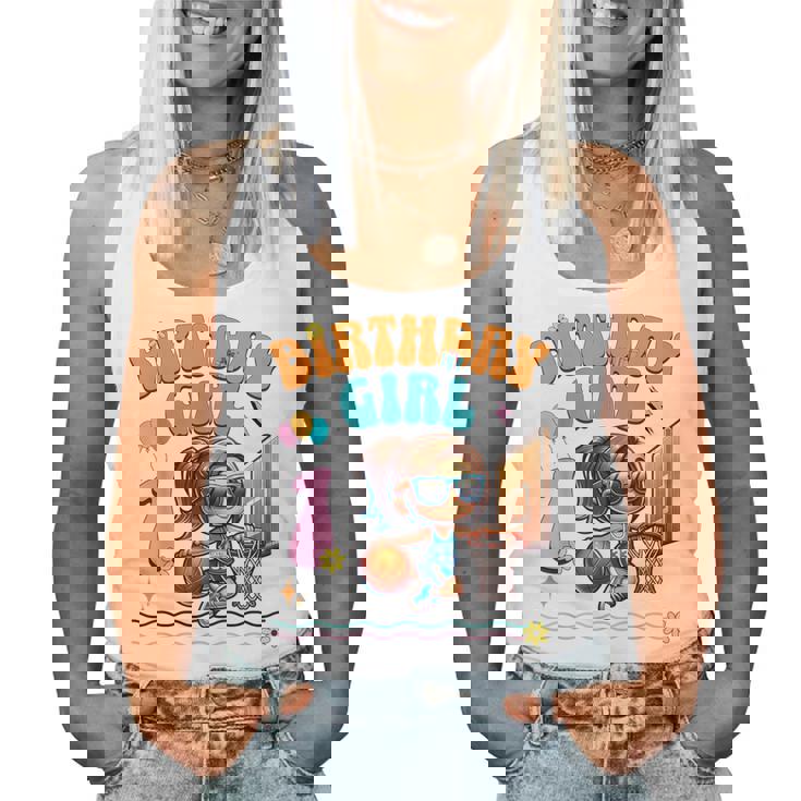 1歳の誕生日 バスケットボール 1歳 女の子 バスケットボール フープ ダンキング レディースタンクトップ