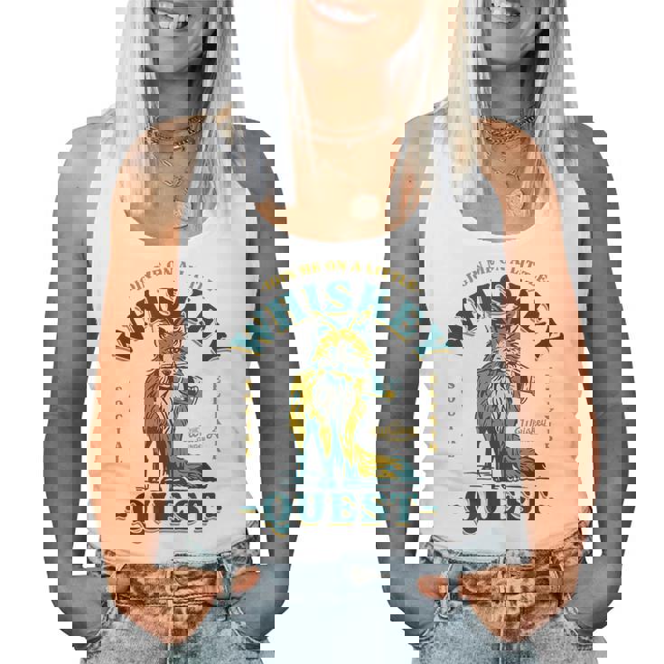 Join Me On A Whiskey Quest Cute Fox メンズ バーボンシャツ ギフト レディースタンクトップ