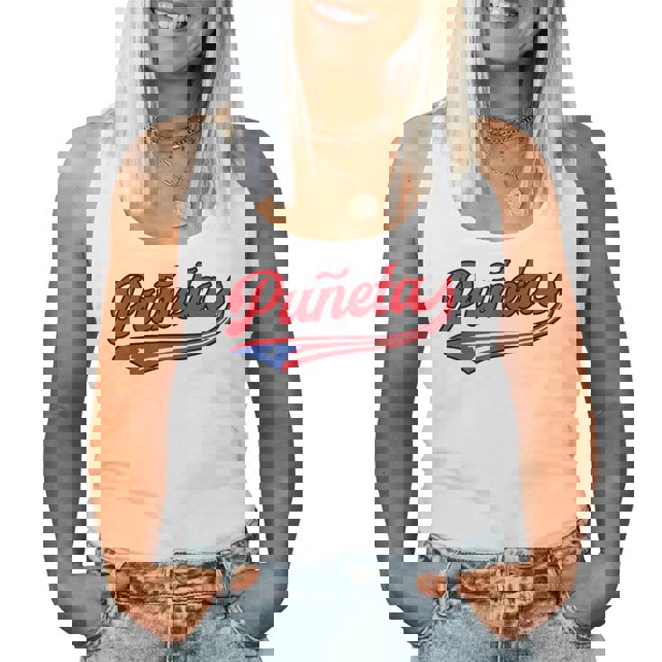 Puñeta プエルトリコ プエルトリコ 国旗 面白い 男性 女性 言葉 レディースタンクトップ