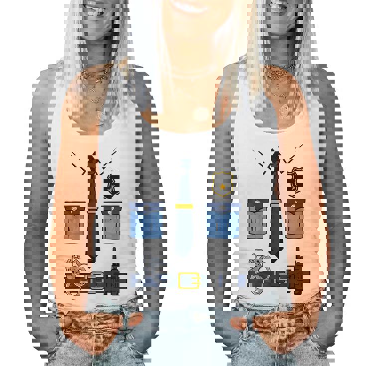 子供の男性の女性の警察官の衣装 レディースタンクトップ