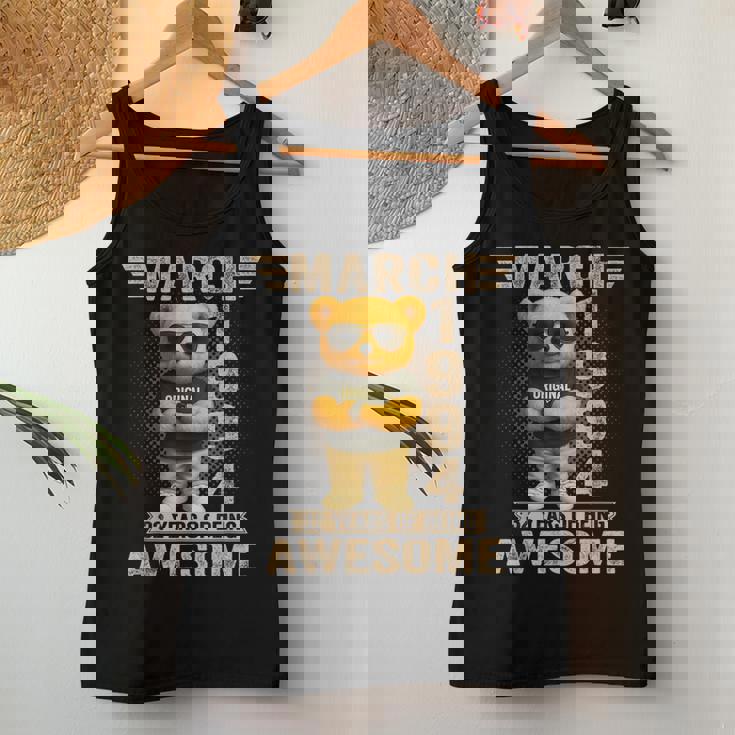 32歳 1994年3月 テディベア 32歳 誕生日 男性 女性 レディースタンクトップ 面白い贈り物