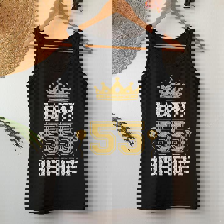 55歳の男性と女性のためのhappy 5Th Birthdayアイデア レディースタンクトップ 面白い贈り物