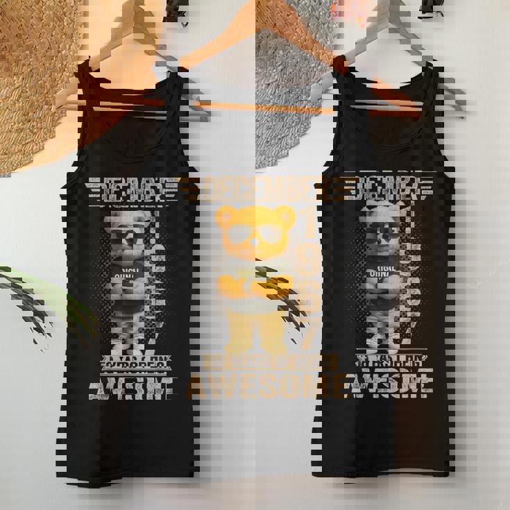 58歳 1967年12月 テディベア 58歳 誕生日 男性 女性 レディースタンクトップ 面白い贈り物