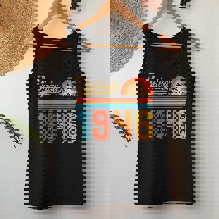 80歳の誕生日プレゼント 80歳 男性 女性 レトロ ヴィンテージ 1946 レディースタンクトップ 面白い贈り物