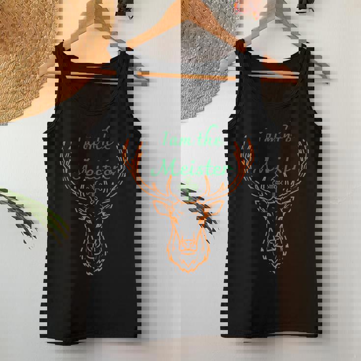 Iam Il Meister Jaegermeister Papà Mamma Cervo Canotta da donna Regalos divertidos