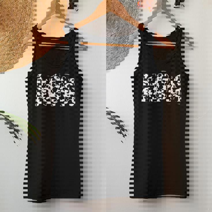 Mom 牛柄 牛柄 母の日 レディースタンクトップ 面白い贈り物