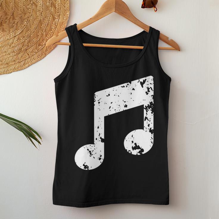Nota Musical Cuello Camiseta sin mangas para mujer Regalos divertidos