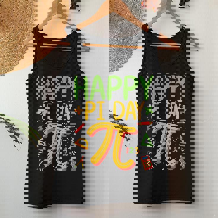 Pi Day Math Teacher March 14Th Happy Pi Day 314 Pi レディースタンクトップ 面白い贈り物