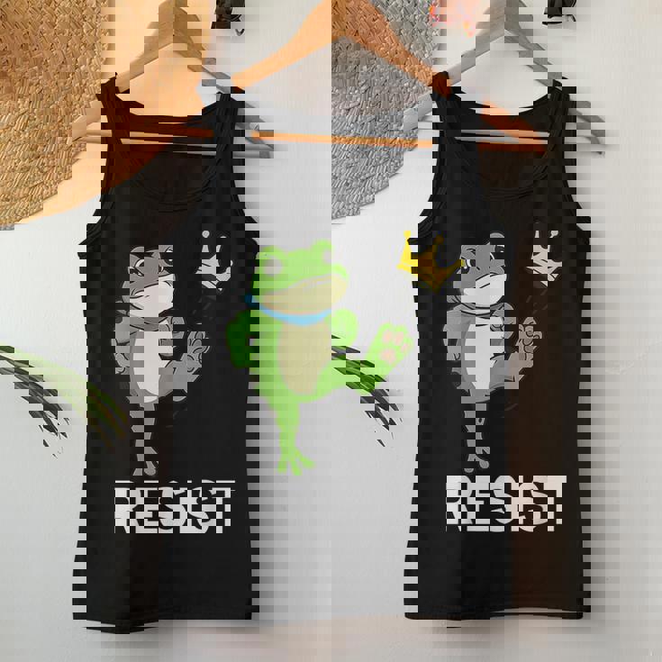 Portland Frog Protest For And No Kings Women Tank Top Unique Gifts