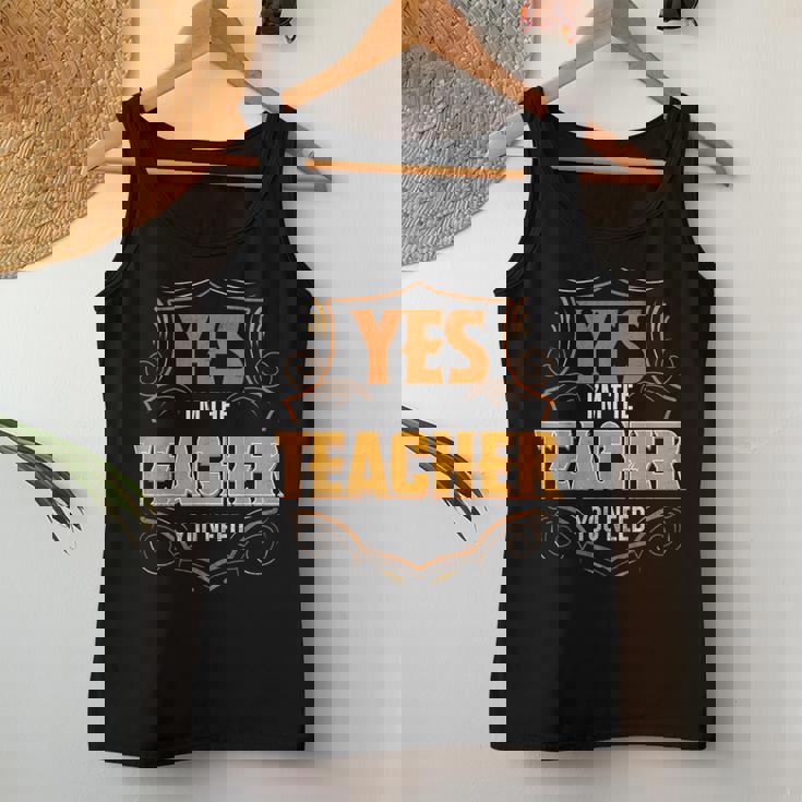 Retro Profession I'm The Teacher レディースタンクトップ 面白い贈り物