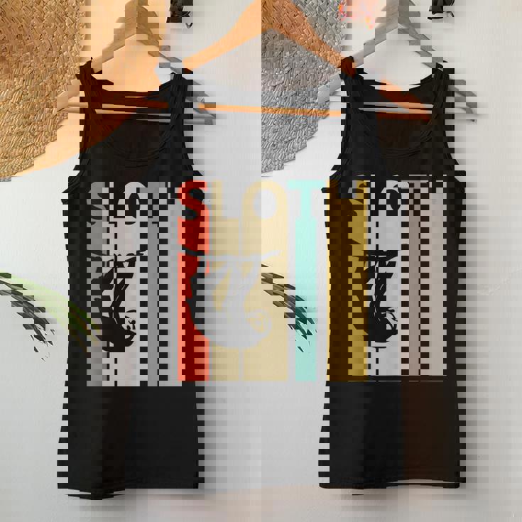 Sloth ナマケモノ 動物 レディースタンクトップ 面白い贈り物