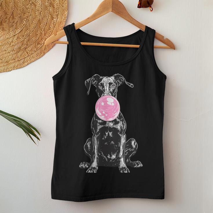 Vintage Dobermann Cheoffia Bolla Cane Papà Mamma Proprietario Canotta da donna Regalos divertidos