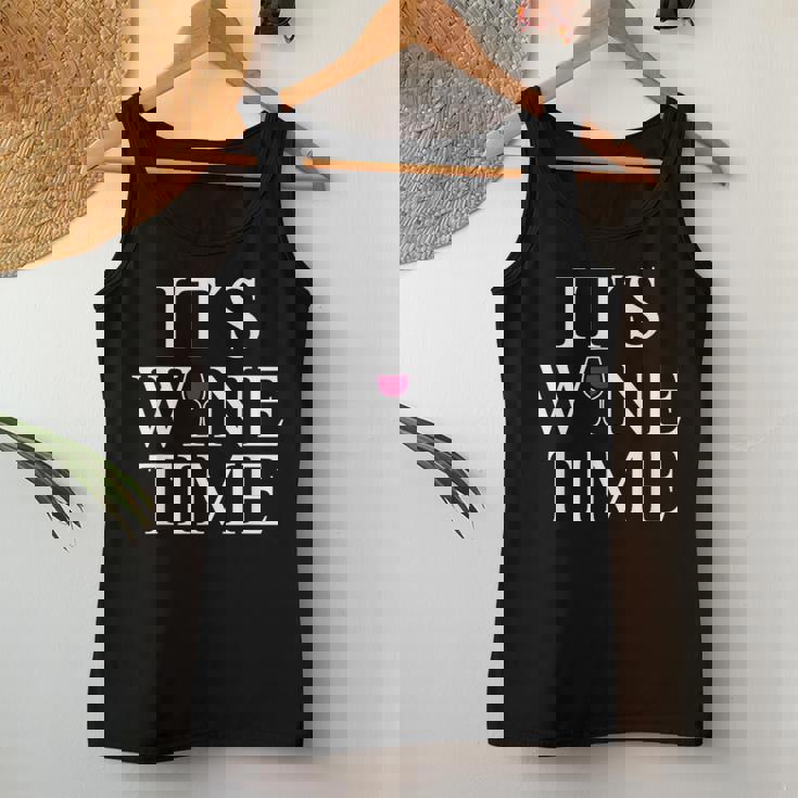 Wine Lovers Wine Time 赤ワインワインメーカー レディースタンクトップ 面白い贈り物