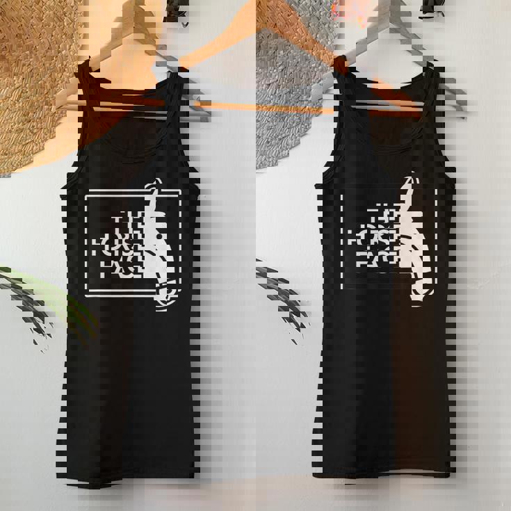 ザ・ホース・フェイス The Horse Face 午年 馬【十二支 干支】2026年 ブランド パロディ レディースタンクトップ 面白い贈り物