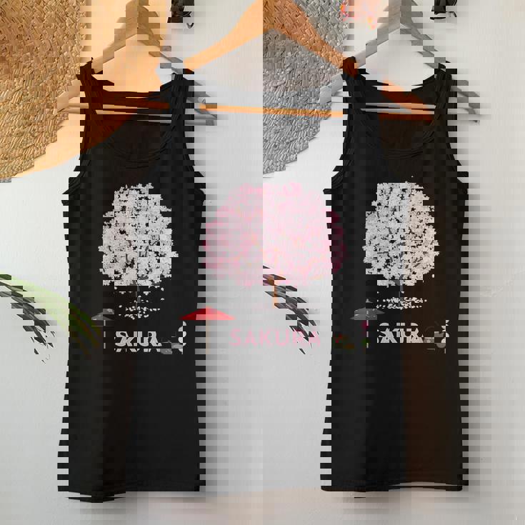 和 桜 シャツ ピンク 桜 花 木 花見 レディースタンクトップ 面白い贈り物