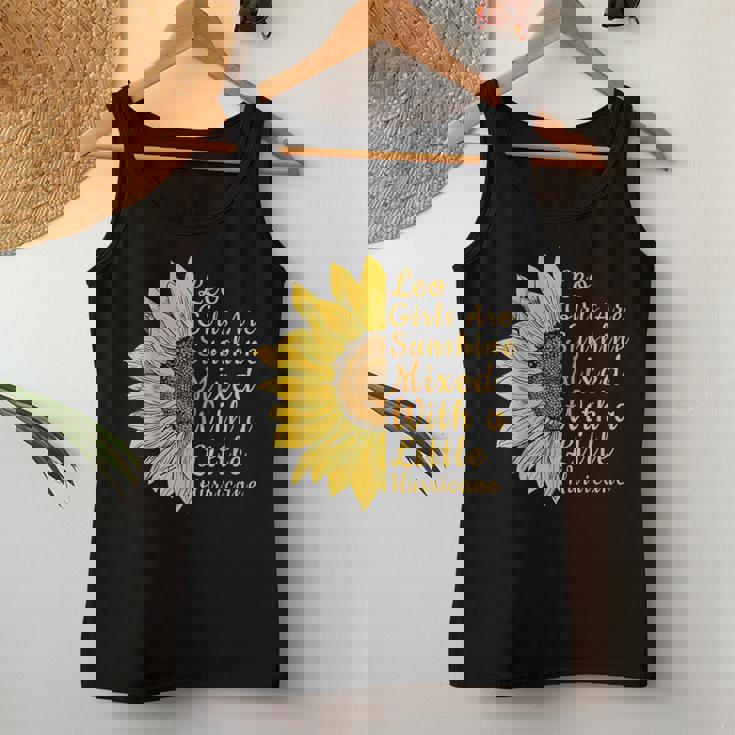 獅子座 ひまわり 花 恋人 7月8月誕生日 レディースタンクトップ 面白い贈り物