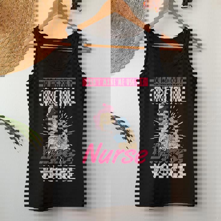 矯正看護師 刑務所看護 Use My Correctional Nurseoice レディースタンクトップ 面白い贈り物