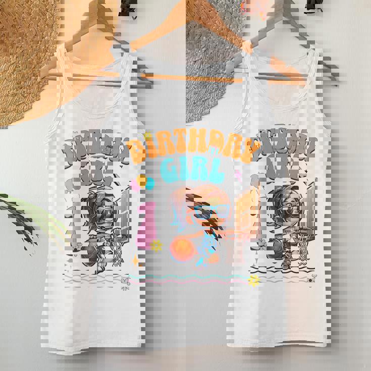 1歳の誕生日 バスケットボール 1歳 女の子 バスケットボール フープ ダンキング レディースタンクトップ 面白い贈り物