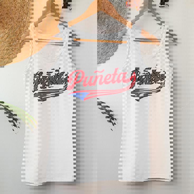 Puñeta プエルトリコ プエルトリコ 国旗 面白い 男性 女性 言葉 レディースタンクトップ 面白い贈り物