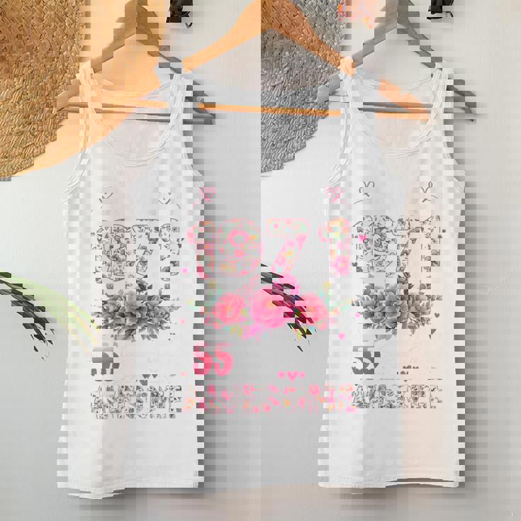 オンバック 55歳 1971年4月 花柄 55歳の誕生日 レディースタンクトップ 面白い贈り物