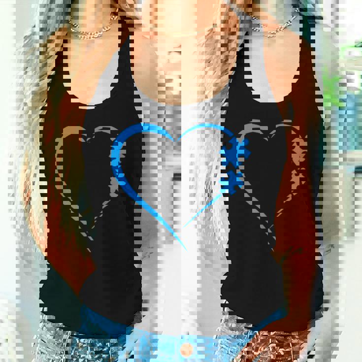 Autism Autism Awareness Autism Mom Love レディースタンクトップ 彼女への贈り物