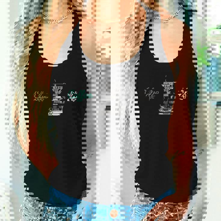 Coffee Life Coffee Lovers レディースタンクトップ 彼女への贈り物