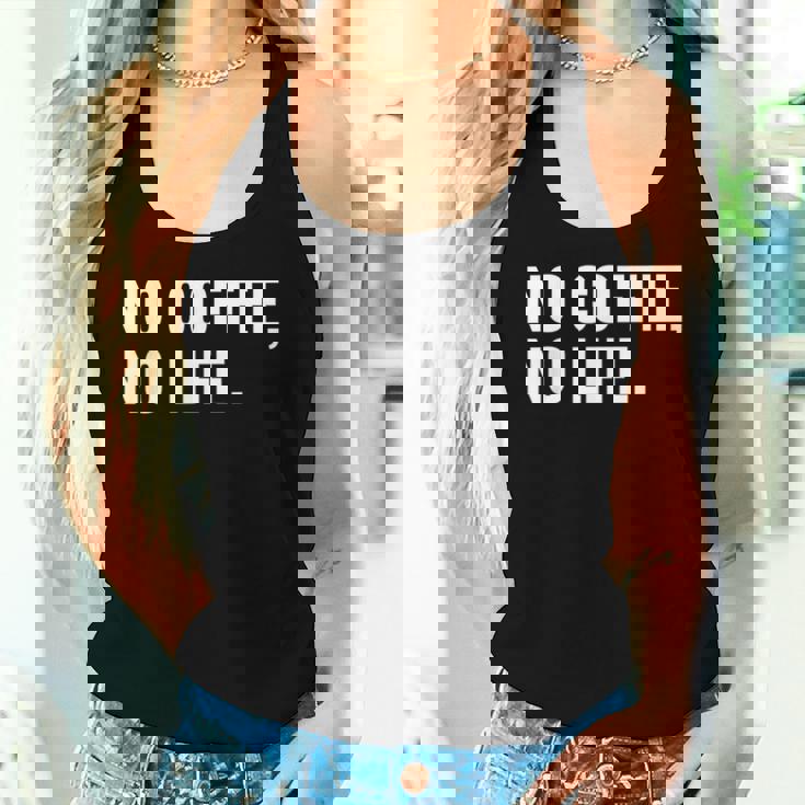 Emergency No Coffee No Life Missing Java 警告サイン レディースタンクトップ 彼女への贈り物