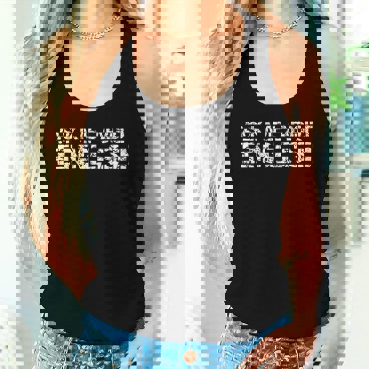 English Teacher In English Teaching Chool Quote レディースタンクトップ 彼女への贈り物