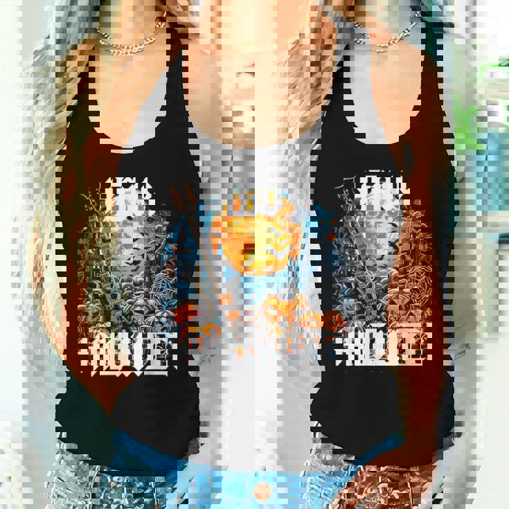 Herr Dame Kind Girl ロックンロール スプラッチ ヘビーメタル ハロウィン レディースタンクトップ 彼女への贈り物