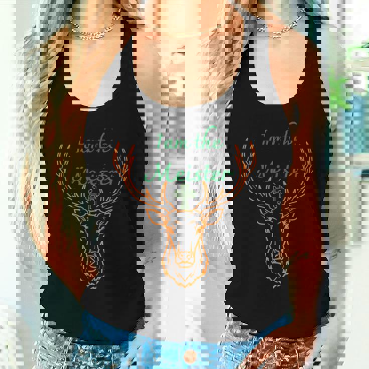 Iam Il Meister Jaegermeister Papà Mamma Cervo Canotta da donna Regalos para ella