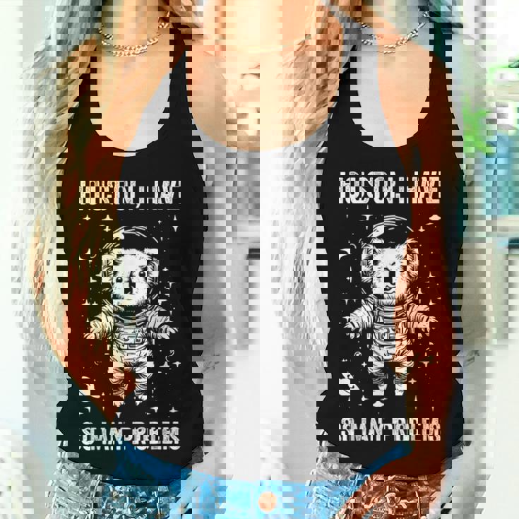 Koala Dad Mompace ヒューストン問題コアラ レディースタンクトップ 彼女への贈り物