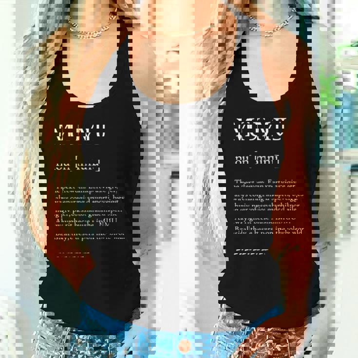 Mumu Definition おばあちゃん母の日パーティー レディースタンクトップ 彼女への贈り物