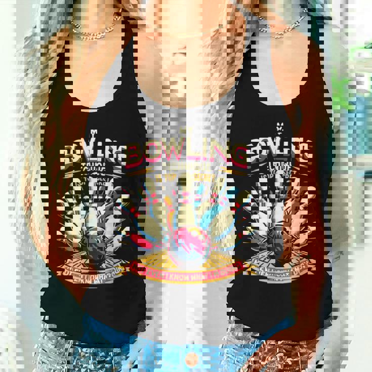 My Bowling Technique Isecret 面白いボウラーボウリング レディースタンクトップ 彼女への贈り物