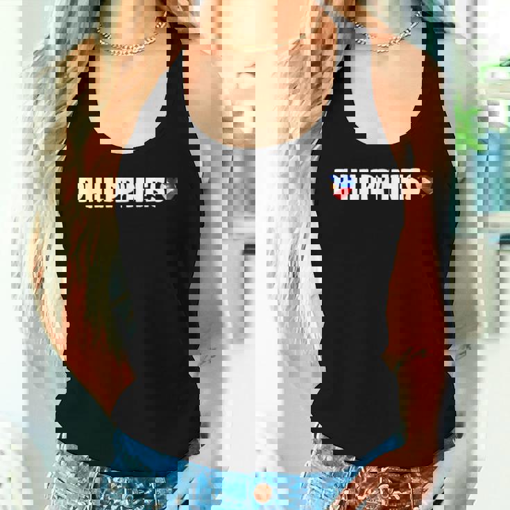 Philippines Flag Heart Pride Philippines Kid レディースタンクトップ 彼女への贈り物