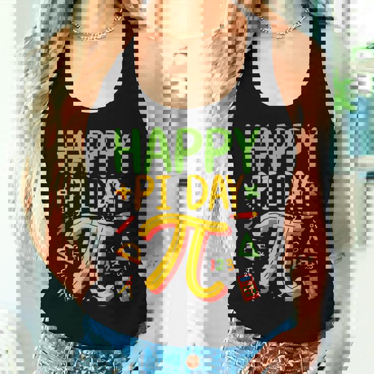 Pi Day Math Teacher March 14Th Happy Pi Day 314 Pi レディースタンクトップ 彼女への贈り物