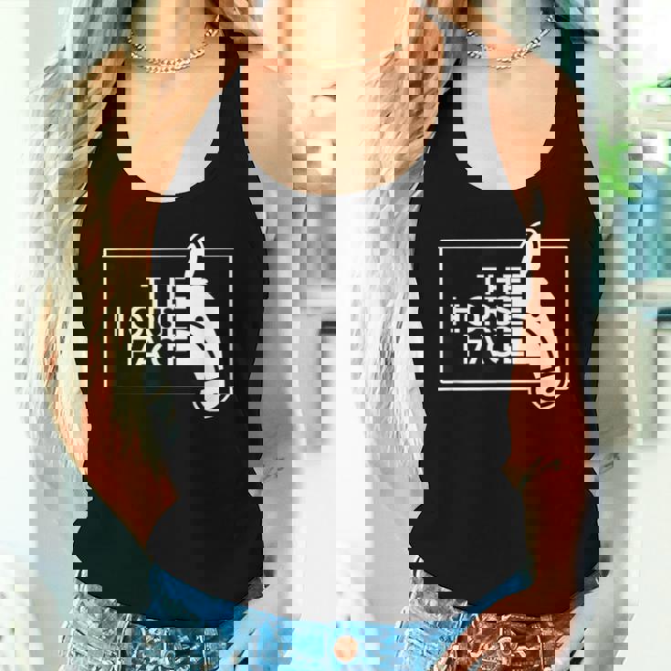 ザ・ホース・フェイス The Horse Face 午年 馬【十二支 干支】2026年 ブランド パロディ レディースタンクトップ 彼女への贈り物