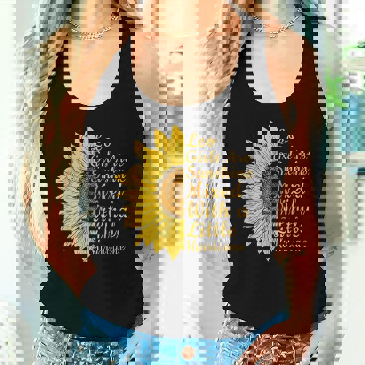 獅子座 ひまわり 花 恋人 7月8月誕生日 レディースタンクトップ 彼女への贈り物