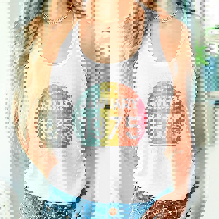 1975年1月以来絶対に素晴らしい男性と女性の誕生日。 レディースタンクトップ 彼女への贈り物