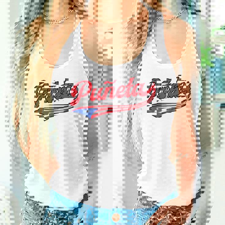 Puñeta プエルトリコ プエルトリコ 国旗 面白い 男性 女性 言葉 レディースタンクトップ 彼女への贈り物