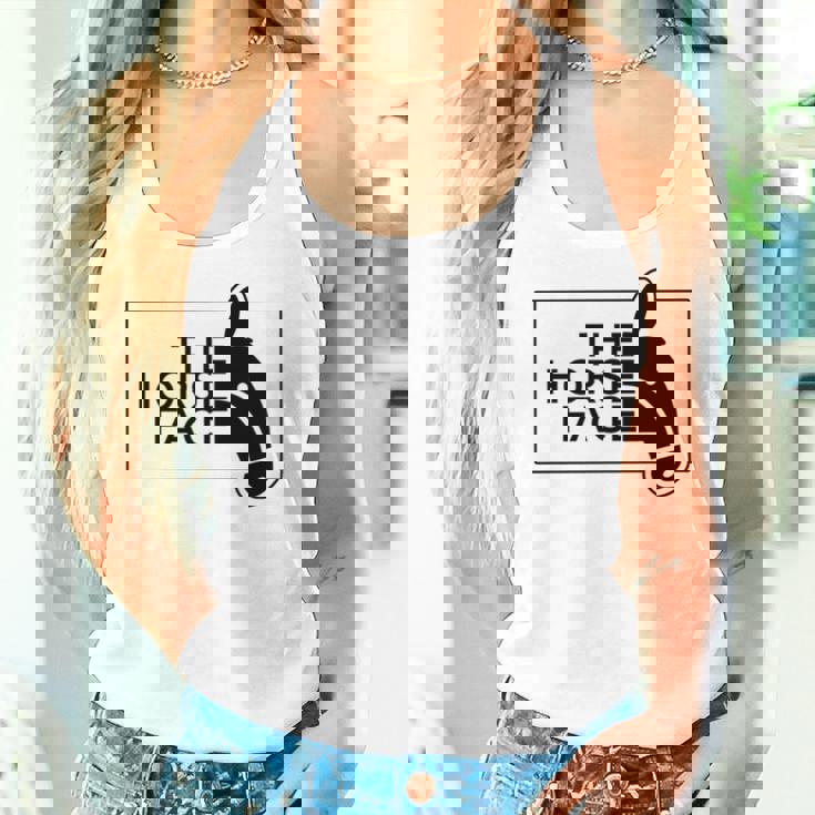 【バックプリント・背中側】ザ・ホース・フェイス The Horse Face 午年 馬 2026 パロディ 長袖tシャツ レディースタンクトップ 彼女への贈り物