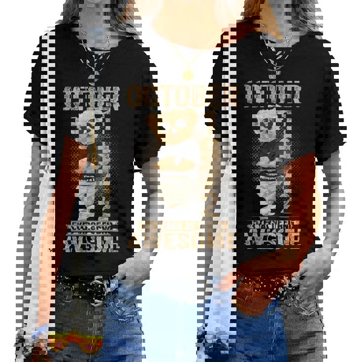 1972年10月53歳の誕生日男性と女性のための素晴らしいテディベア レディースTシャツ