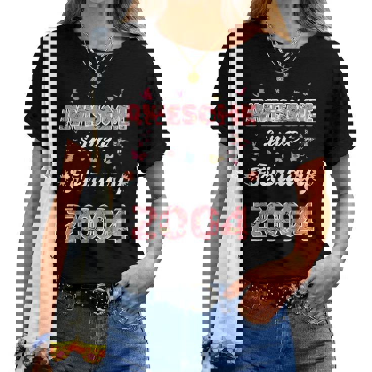 2004年2月から素晴らしい花、2004年2月の誕生日。 レディースTシャツ