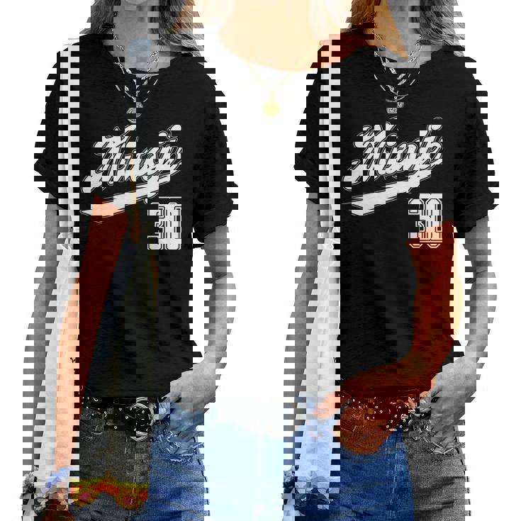 30 歳 誕生日 三十路 祝い 30歳 30才 お祝い 男性 女性 アラサー 贈り物 野球 ユニフォーム 長袖tシャツ レディースTシャツ