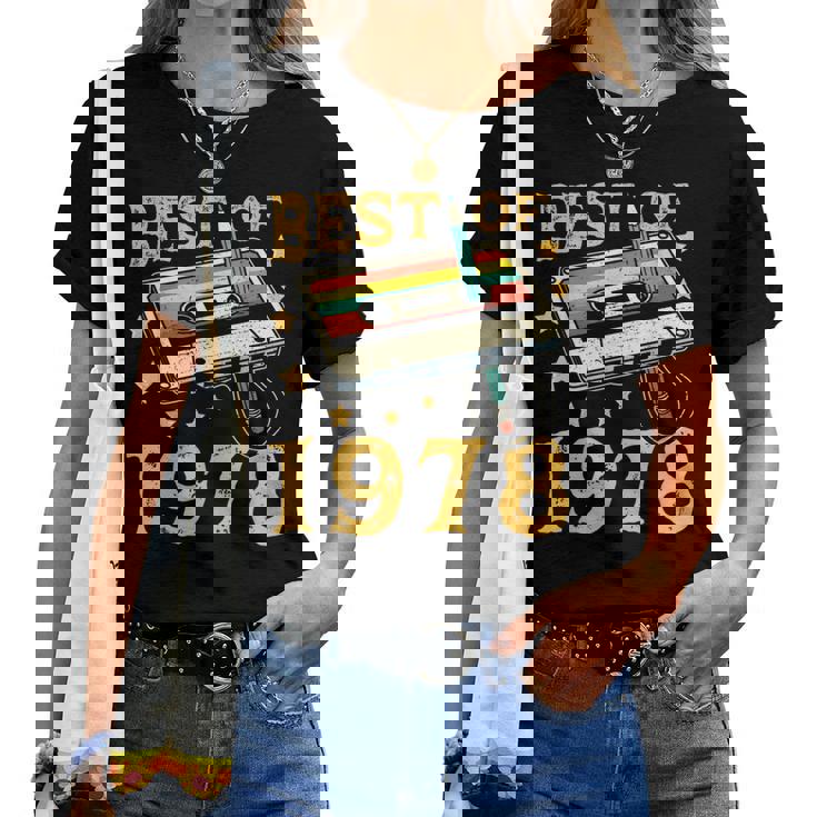 47 Cumpleaños 47 Años Hombre Intage 1978 Regalo Camiseta de mujer