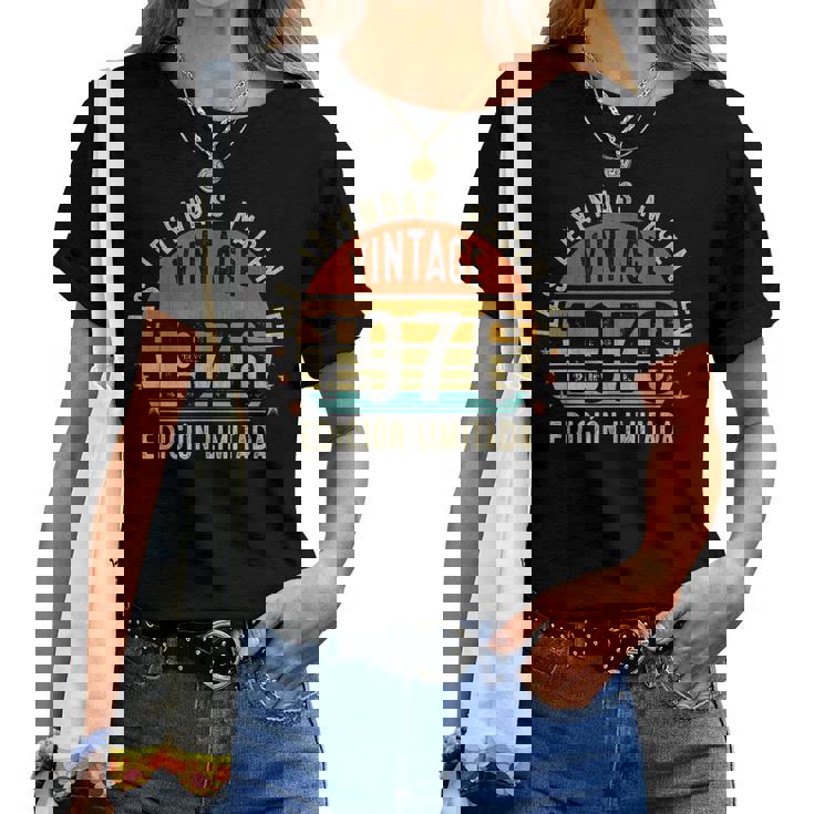 49 Años Cumpleaños Hombre Regalointage 1976 Camiseta de mujer