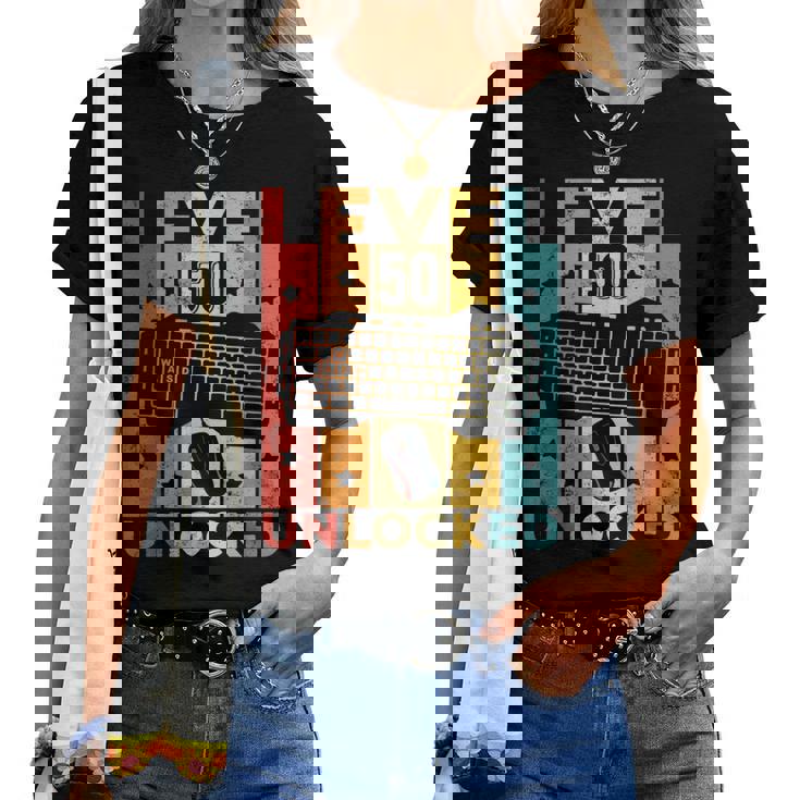 50 Cumpleaños Hombre 50 Años Gaming Teclado Gamer Camiseta de mujer