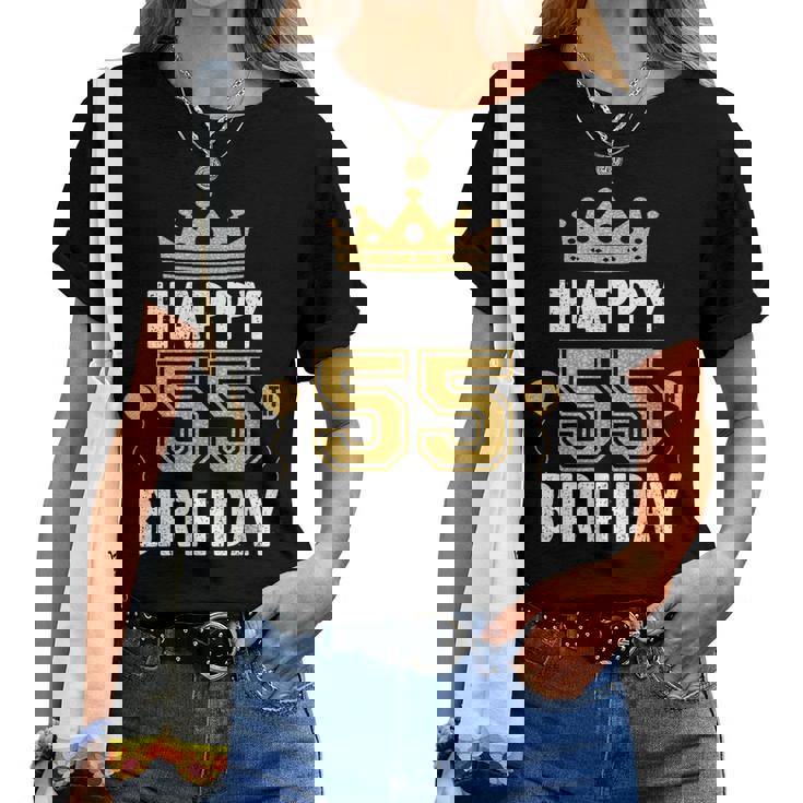 55歳の男性と女性のためのhappy 5Th Birthdayアイデア レディースTシャツ