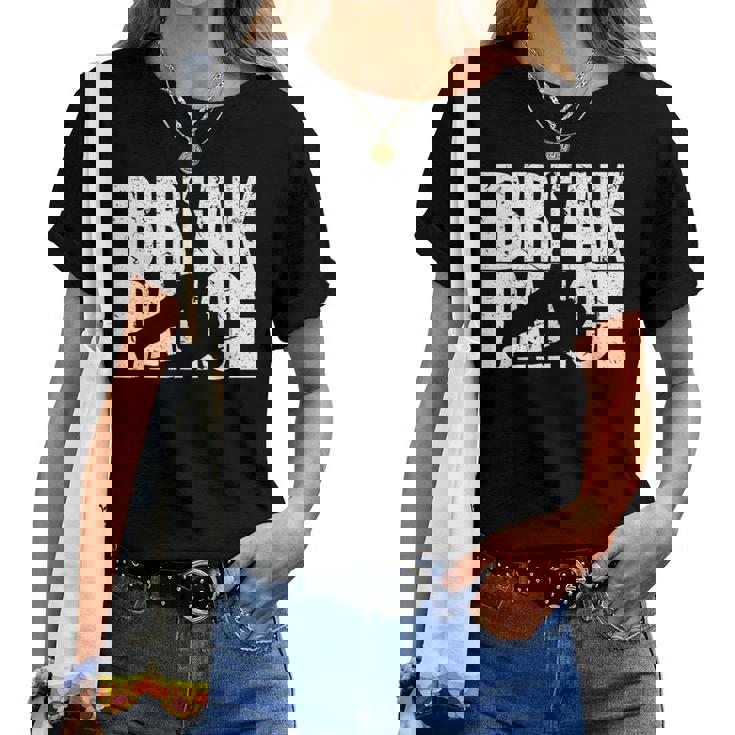 Break Dance ヒップホップ レトロ 風車 ギフト キッズ Bboy Bgirl レディースTシャツ